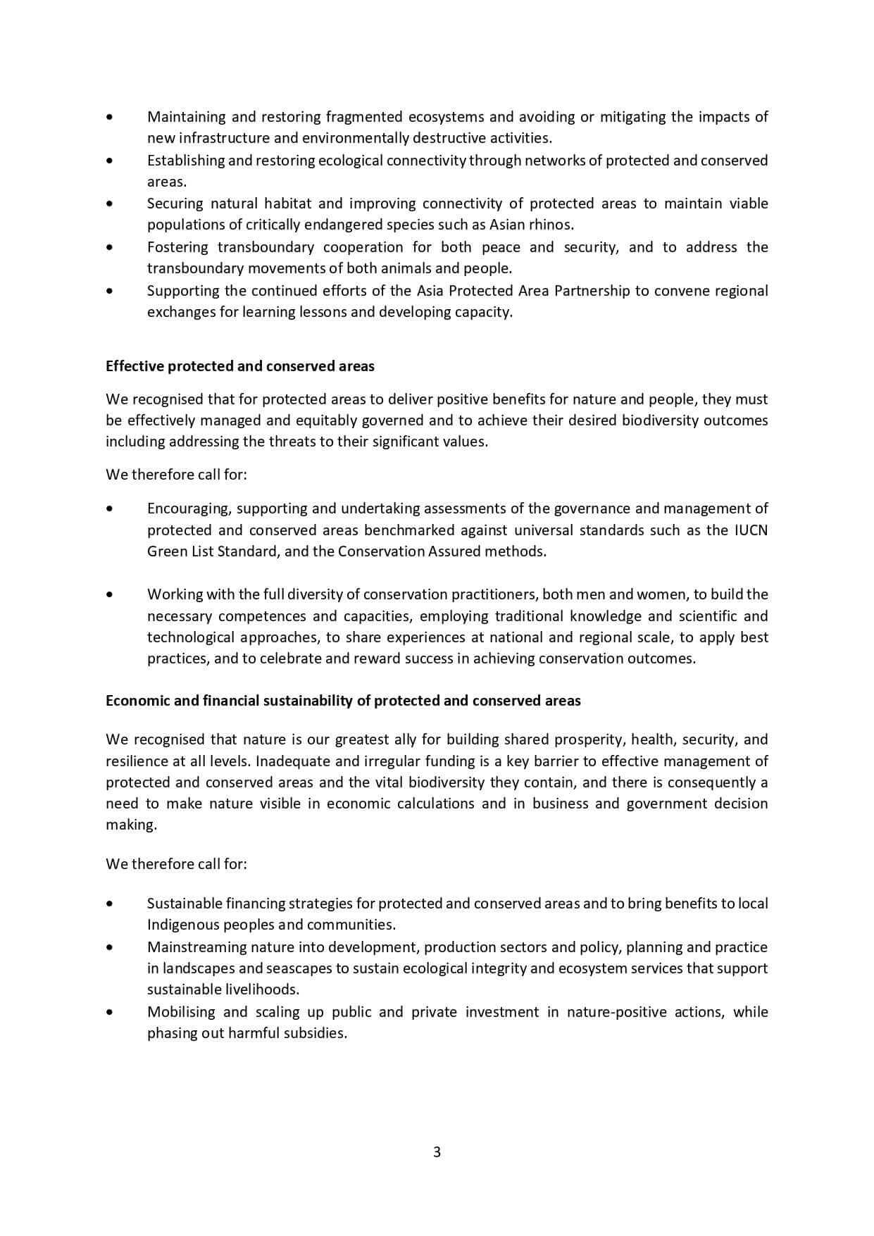 Third page of declaration